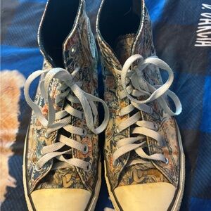 Converse Women’s High-Top Graphic Canvas Sneakers - Blue & Brown